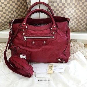 Balenciaga Hand Bag The VELO    Bag in Magenta